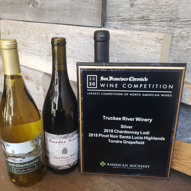 Truckee River Winery wine display
